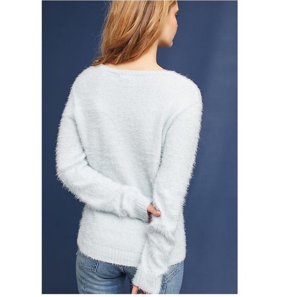Anthropologie Eyelash V-Neck Pullover  new - Picture 4 of 4